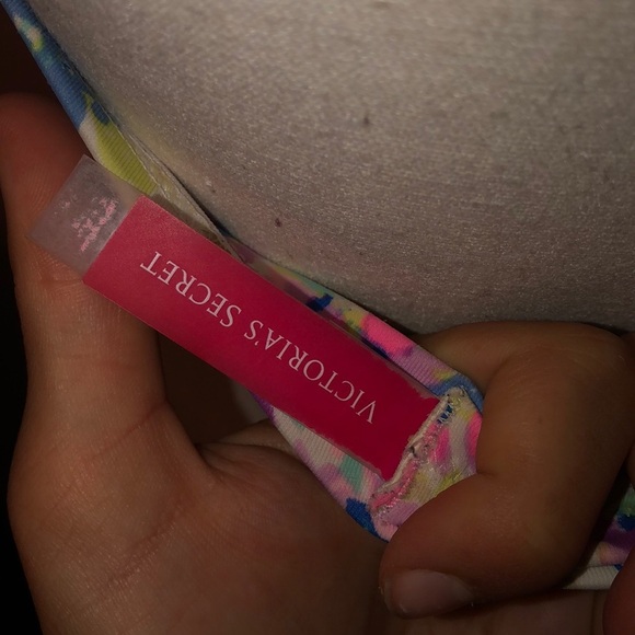 Victorias secret strapless colorful floral bikini top - Picture 3 of 3